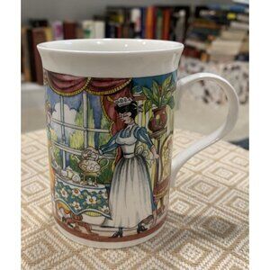 Royal Cuthbertson Fine Bone China Mug With Vintage Victorian Scene
